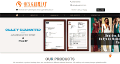 Desktop Screenshot of ocsgarment.com