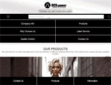 Tablet Screenshot of ocsgarment.com